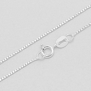 STERLING SILVER 1 MM SILVER BOX CHAIN
